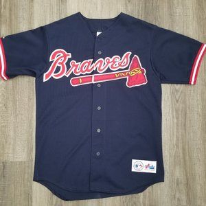 Atlanta Braves Vintage Majestic Baseball Jersey